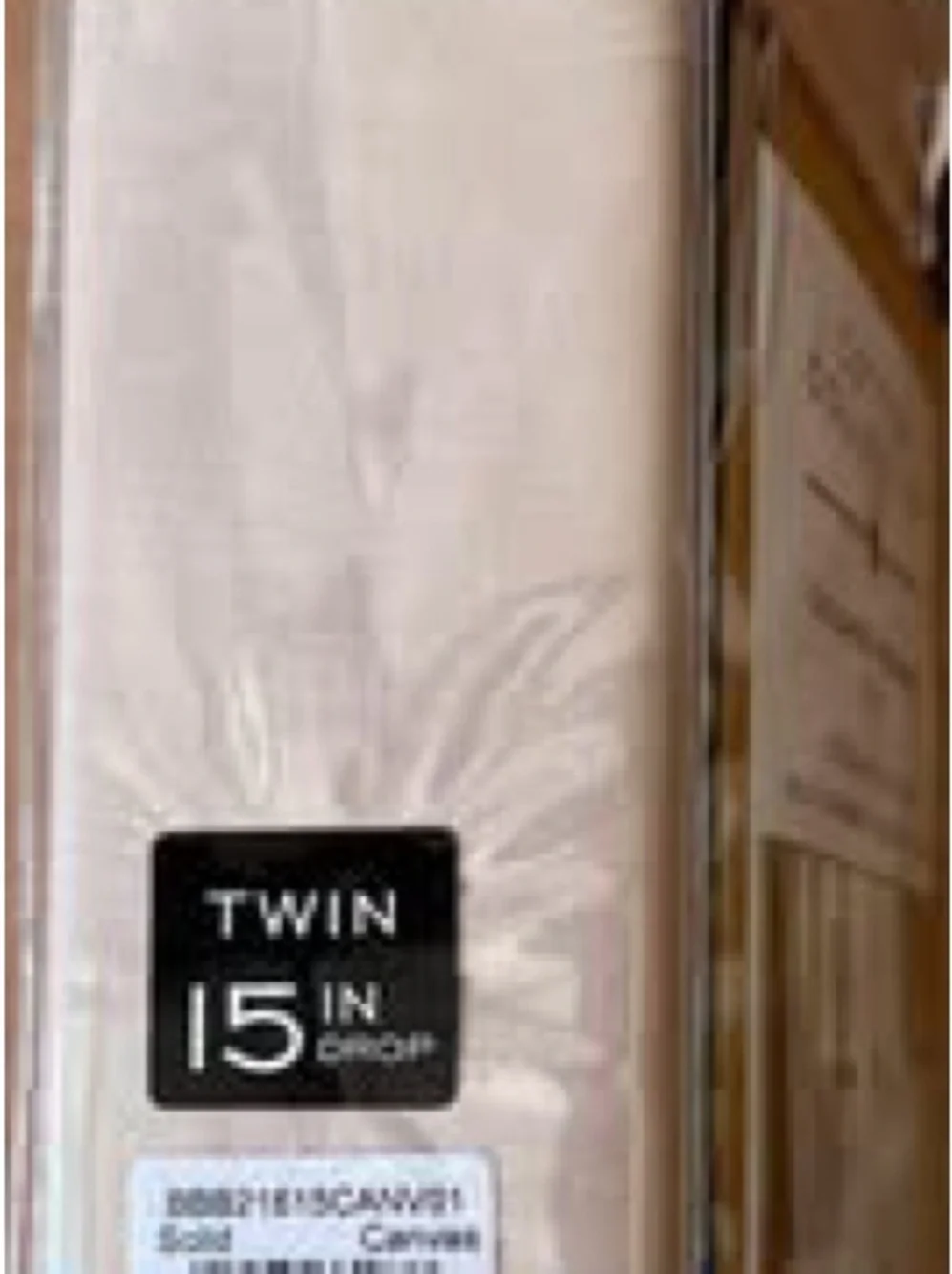 Cotton Collection Taupe Tailored Twin Bedskirt